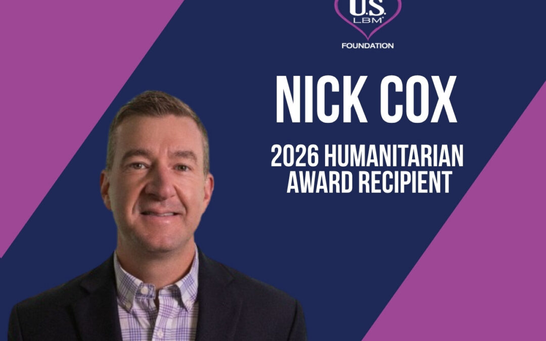 US LBM NAMES NICK COX 2026 HUMANITARIAN AWARD RECIPIENT